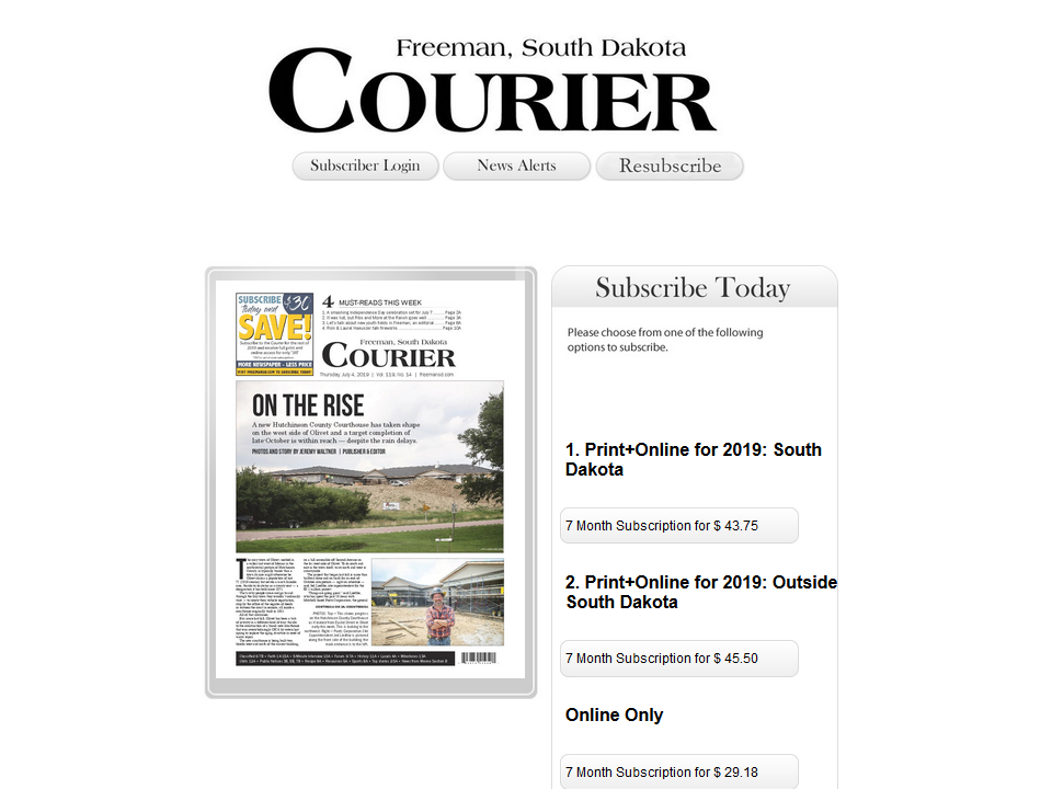 Freeman Courier e-Edition
