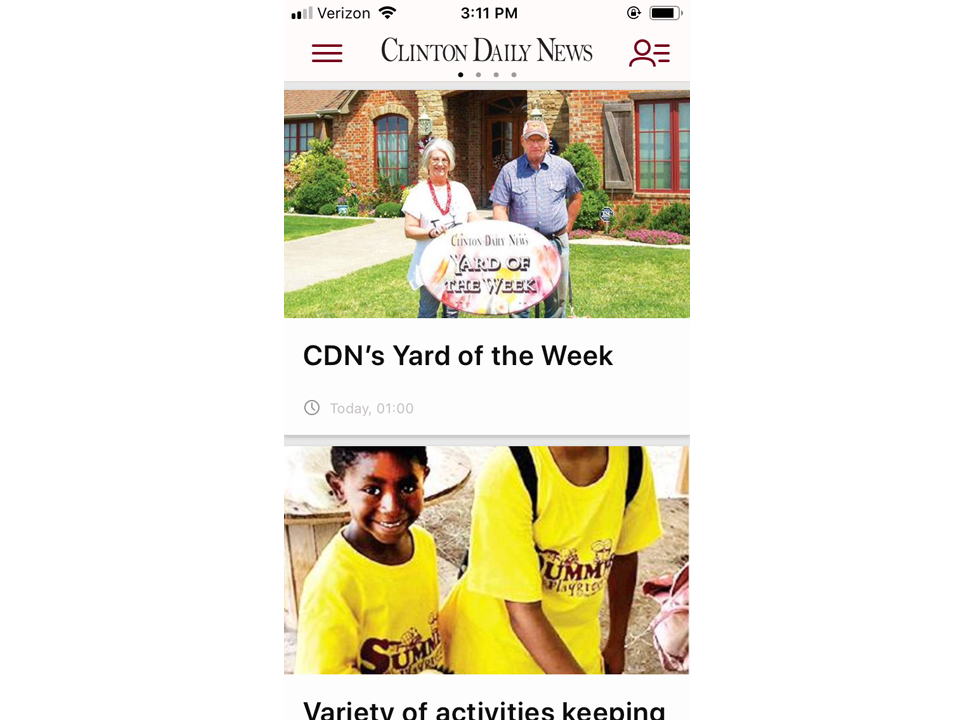 Clinton Daily News App