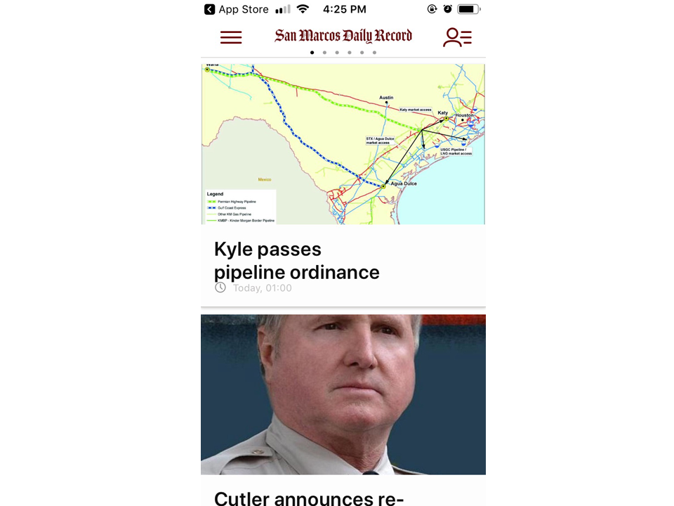 San Marcos Daily Record mobile app